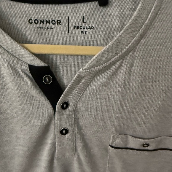 Connor Light Gray Casual Button Down Shirt - Picture 2 of 5